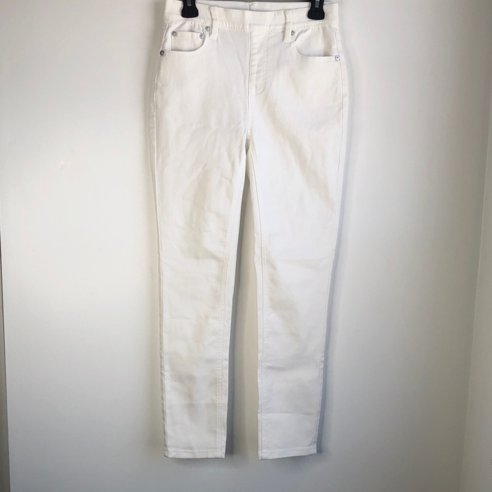 DG2 White Slim Stretch Jeans